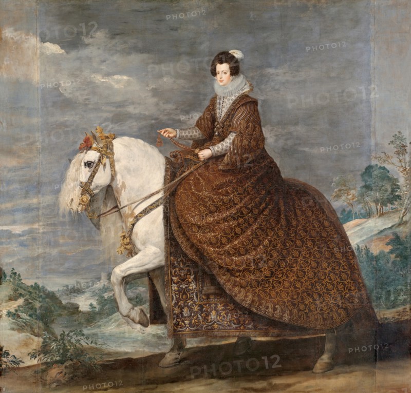 Equestrian Portrait of Elisabeth of France, c1635. Creator: Diego Velasquez.