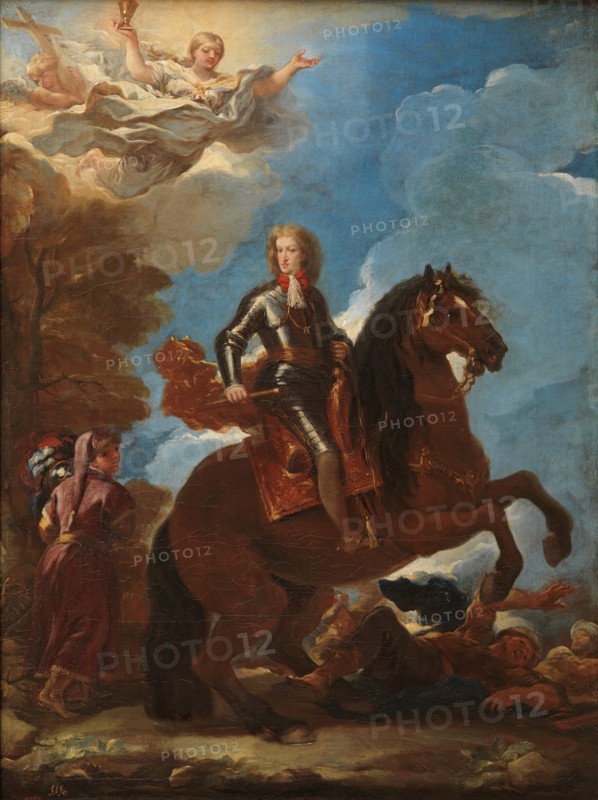 Charles II, King of Spain, on Horseback, c1693. Creator: Luca Giordano.