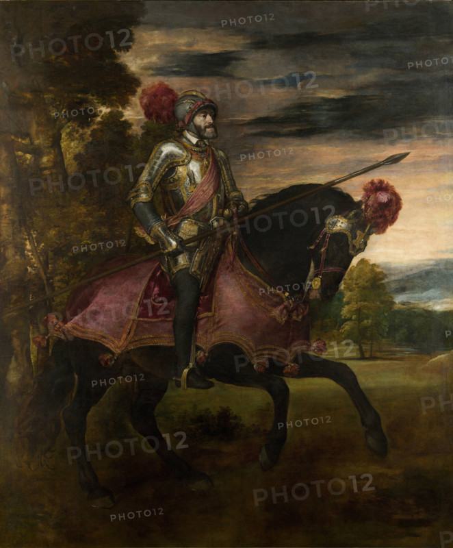 Equestrian Portrait of Charles V, 1548. Creator: Titian.
