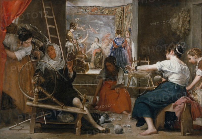 The Spinners, c1655. Creator: Diego Velasquez.
