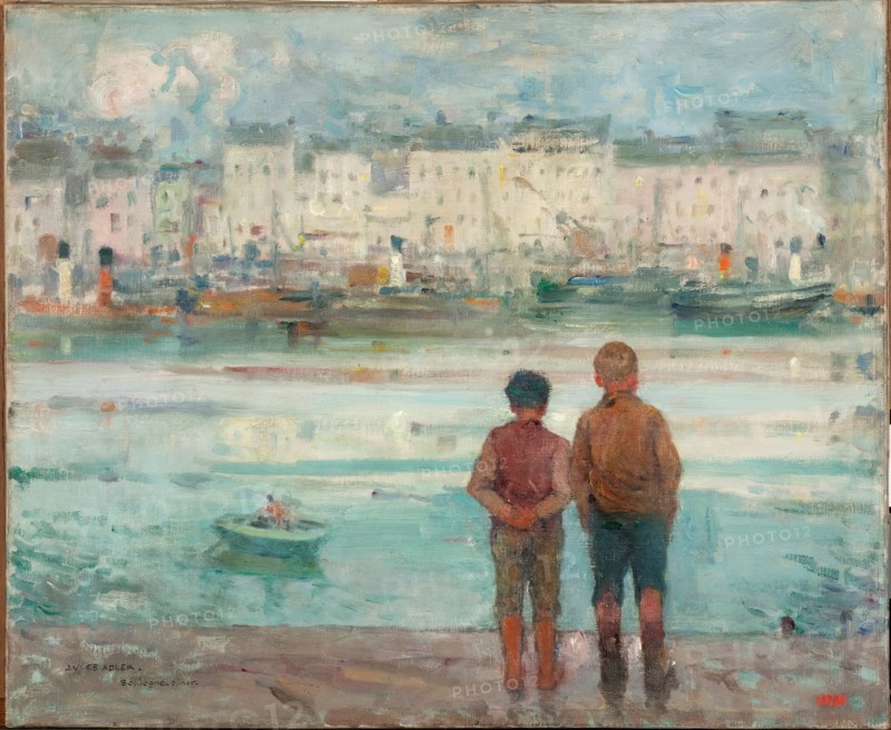 The Pier at Boulogne-sur-Mer, 1920. Creator: Jules Adler.