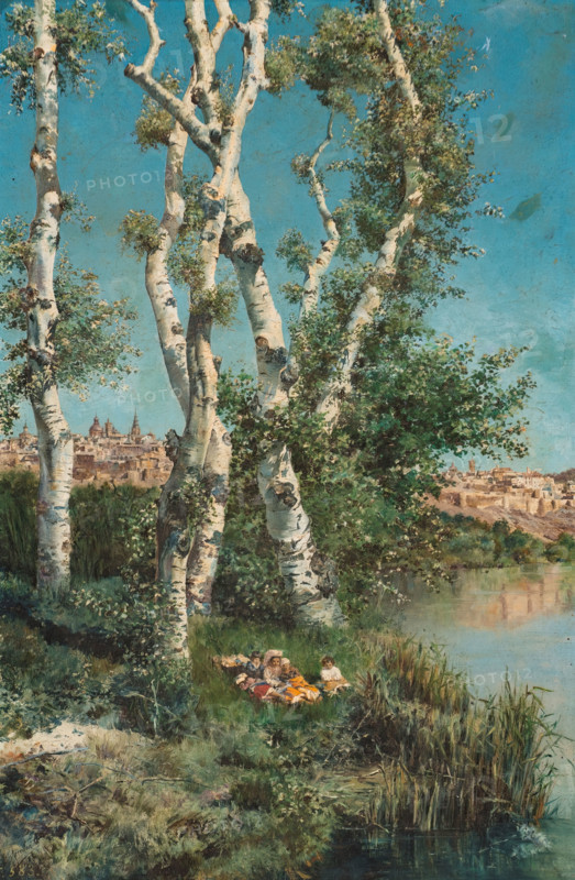 Landscape on the outskirts of the city of Toledo, 1882. Creator: Ricardo Arredondo y Calmache.