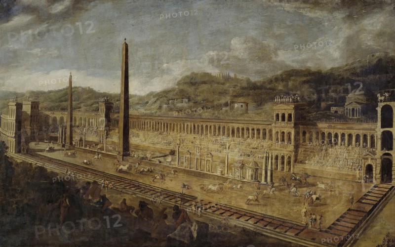 The Circus Maximus in Rome, 1638. Creators: Viviano Codazzi, Domenico Gargiulo.