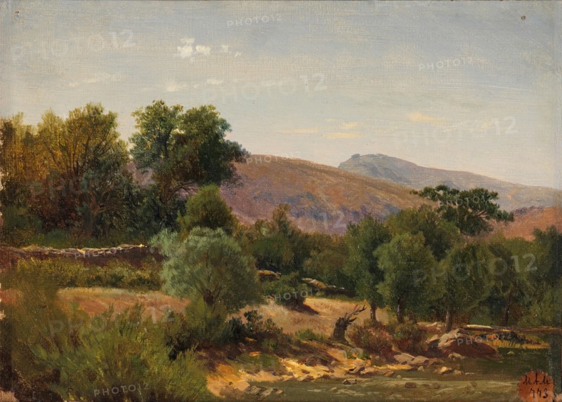 Outskirts of the Monasterio de Piedra (Aragón), 1856. Creator: Carlos de Haes.