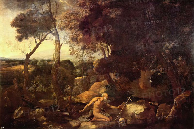 Landscape with Saint Paul the Hermit, between 1637 and 1638. Creator: Nicolas Poussin.