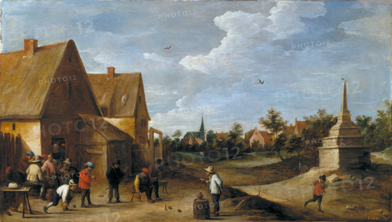 The Skittles Game, c1645. Creator: David Teniers II.