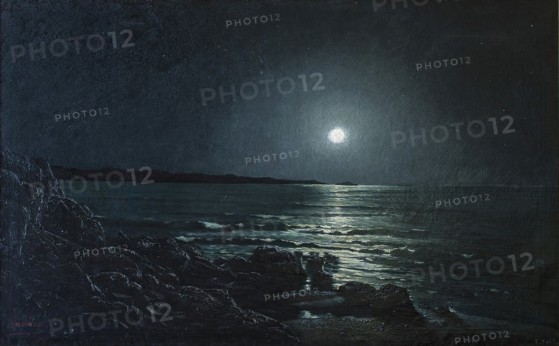 A night at sea, 1888. Creator: Kaulak.