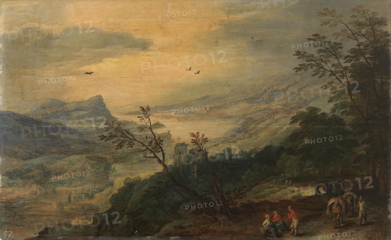 Landscape, 16th-17th centuries. Creators: Jan Brueghel the Elder, Joos de Momper, the younger.