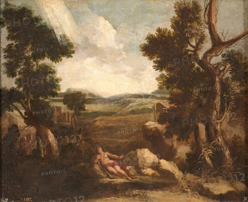 Penitent Magdalen, before 1713. Creators: Gaspard Dughet, Carlo Maratti.