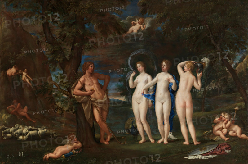 The judgement of Paris, c1650. Creator: Francesco Albani.