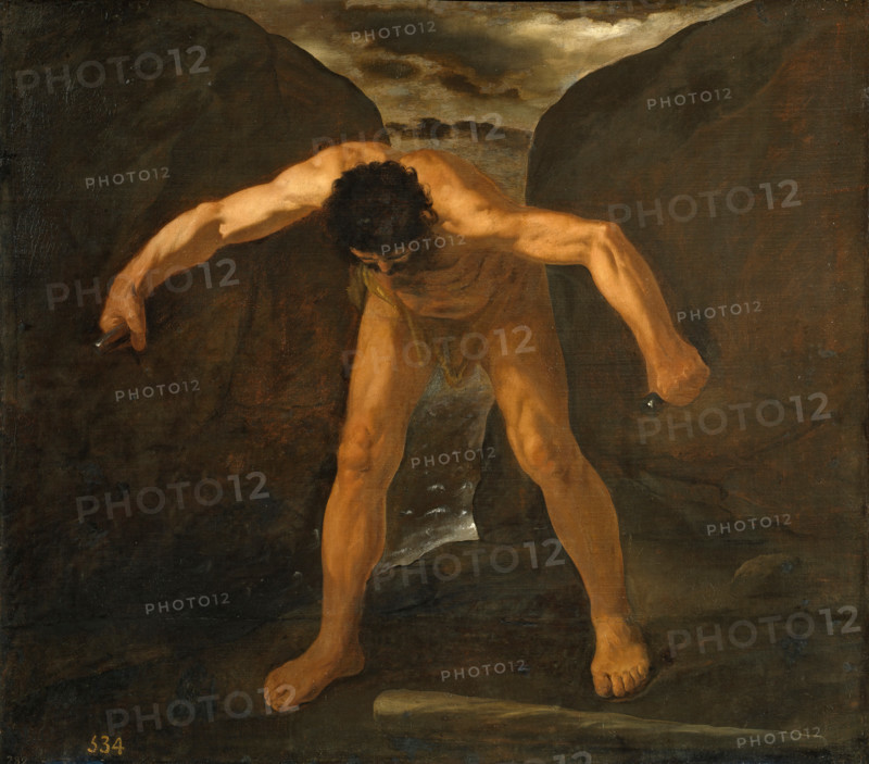 Hercules Separates Mounts Calpe and Abylla, 1634. Creator: Francisco de Zurbaran.