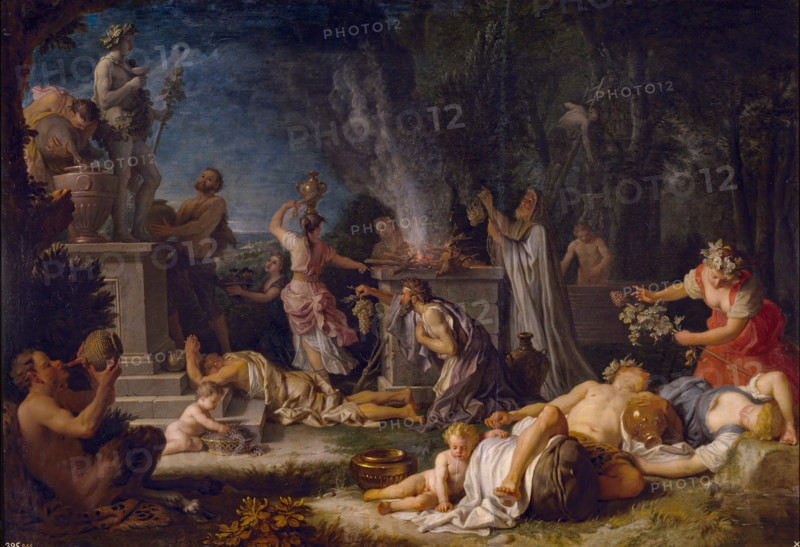 Offering to Bacchus, 1720. Creator: Michel-Ange Houasse.