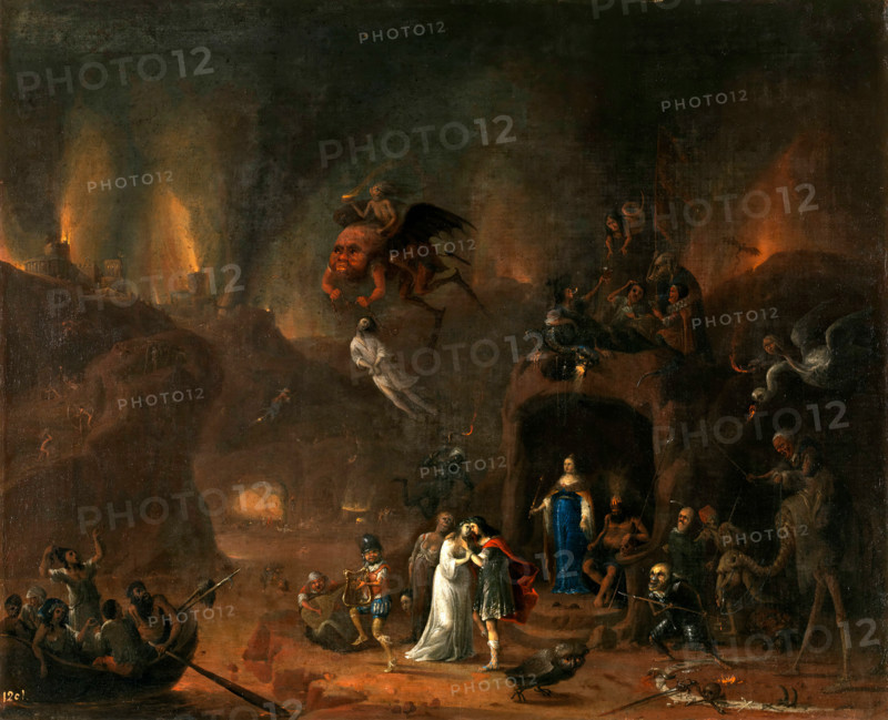 Orpheus and Eurydice in the Underworld, 1652. Creator: Pieter Fris.