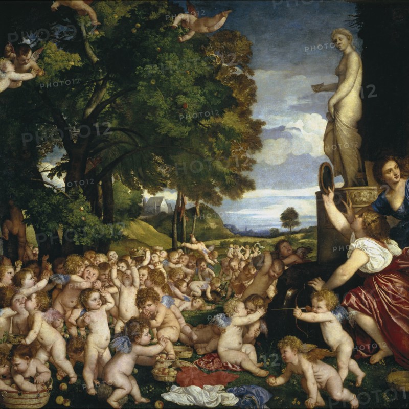 The Worship of Venus, between 1518 and 1519. Creator: Titian.