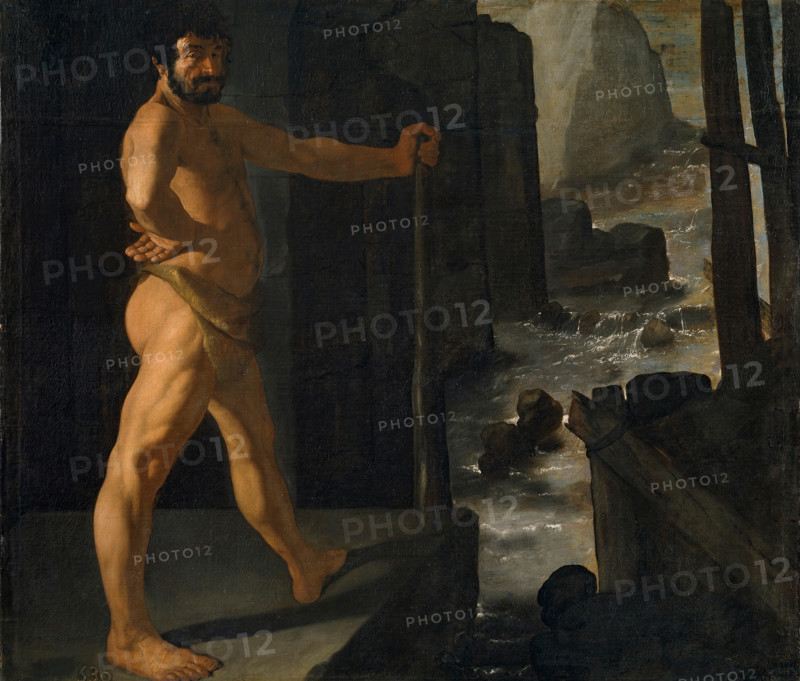 Hercules diverting the Course of the River Alpheus, 1634. Creator: Francisco de Zurbaran.