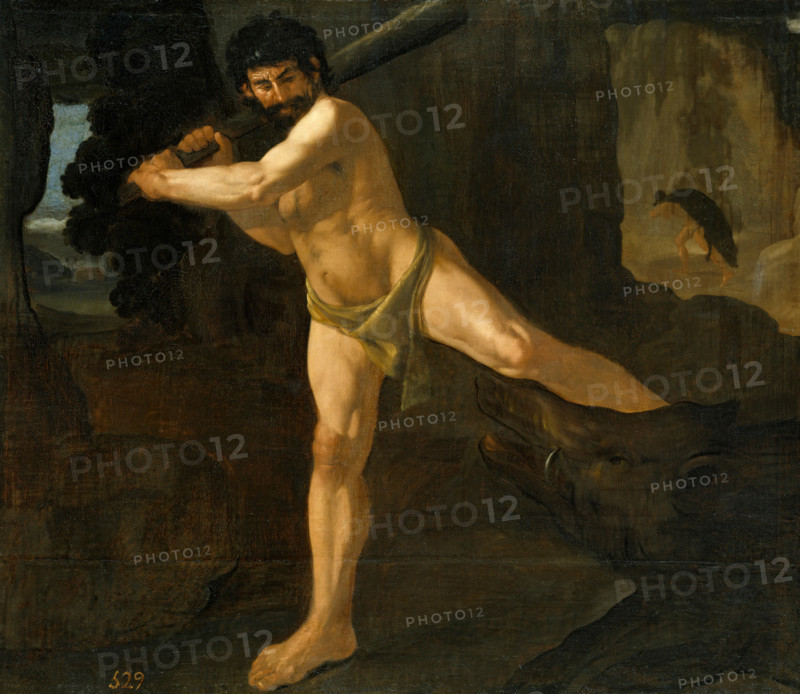 Hercules and the Erymanthian Boar, 1634. Creator: Francisco de Zurbaran.
