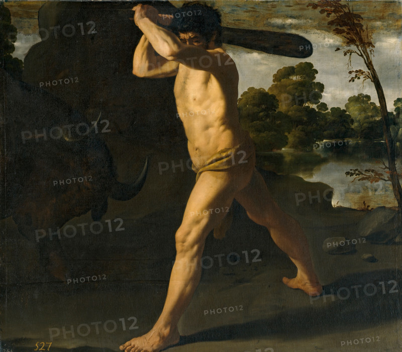 Hercules and the Cretan Bull, 1634. Creator: Francisco de Zurbaran.