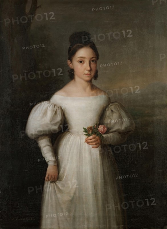 Infanta Maria Luisa Teresa de Borbón, later Duchess of Sessa, 1834. Creator: Antonio María Esquivel.