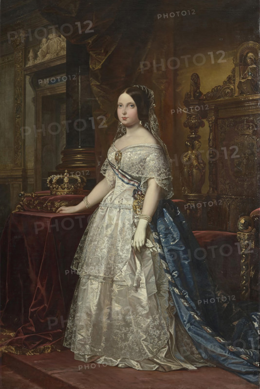 Isabella II of Spain, c1844. Creator: Isidoro Santos Lozano Sirgo.