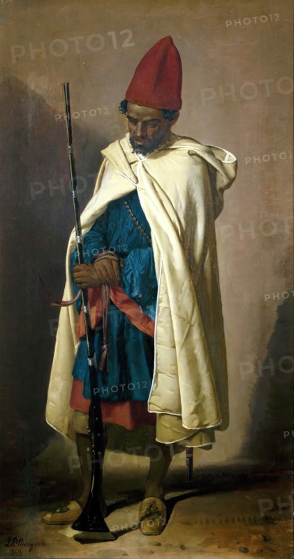 Moroccan soldier, 1863. Creator: Joaquín Domínguez Bécquer.