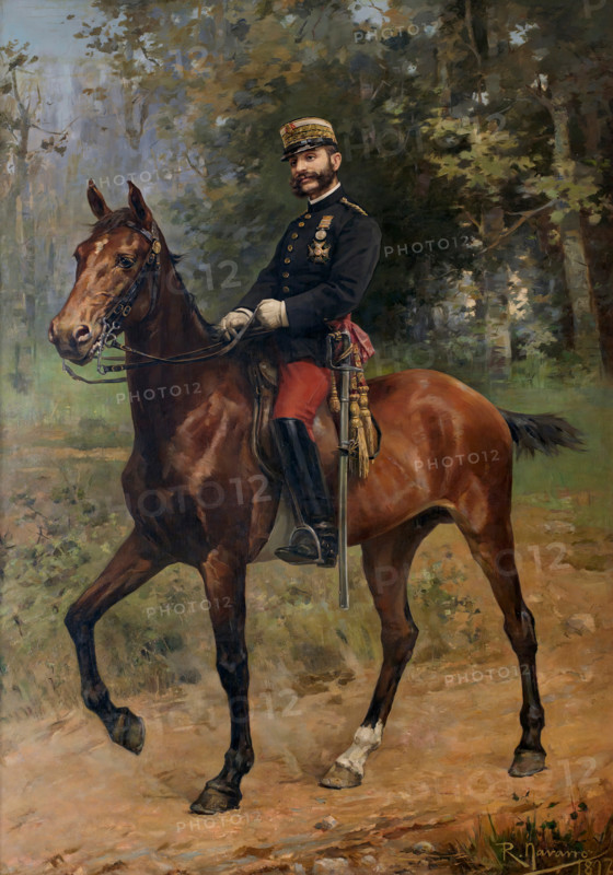 Alfonso XII on horseback, 1897. Creator: Román Navarro García de Vinuesa.