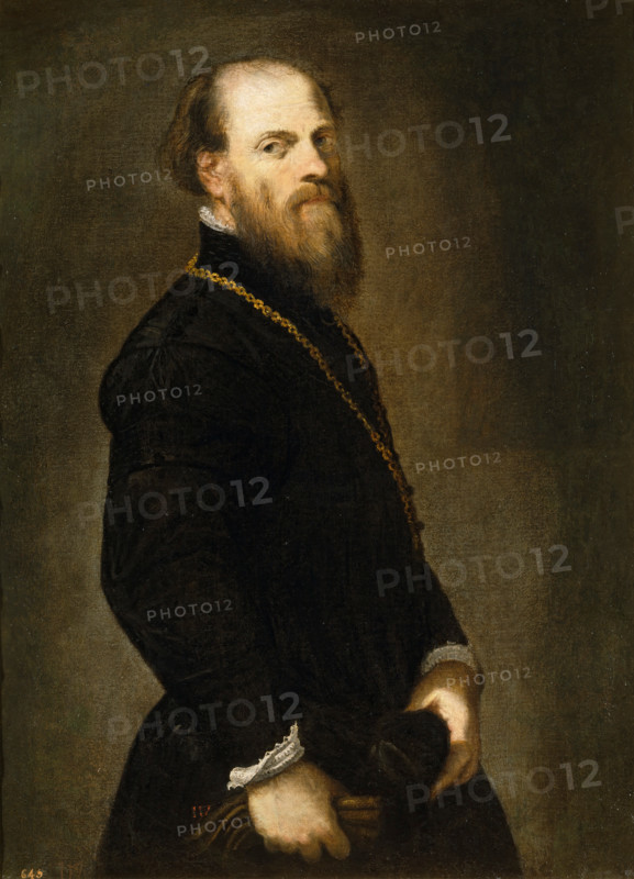 Man with a Golden Lace, 1560. Creator: Jacopo Tintoretto.