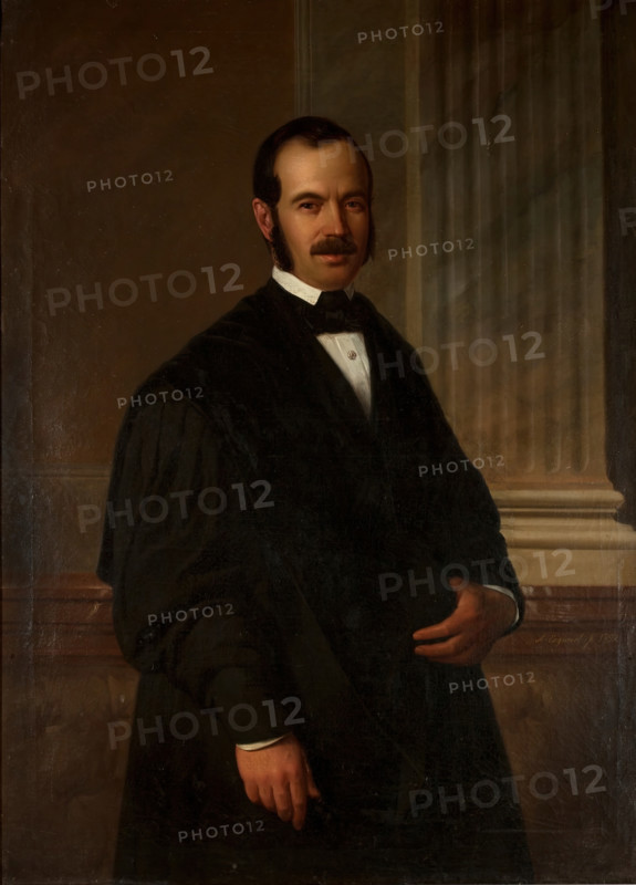 Portrait of a gentleman in official robes, 1852. Creator: Antonio María Esquivel.