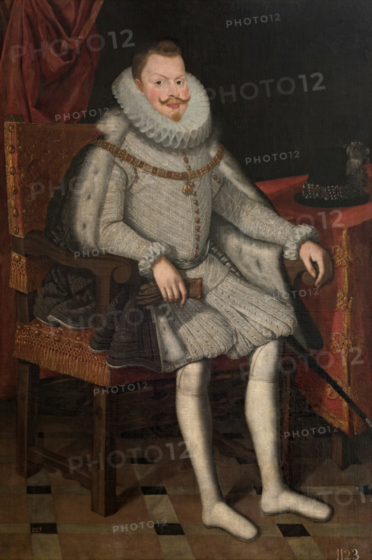 Philip III, King of Spain, seated, c1615. Creator: Bartolomé González.