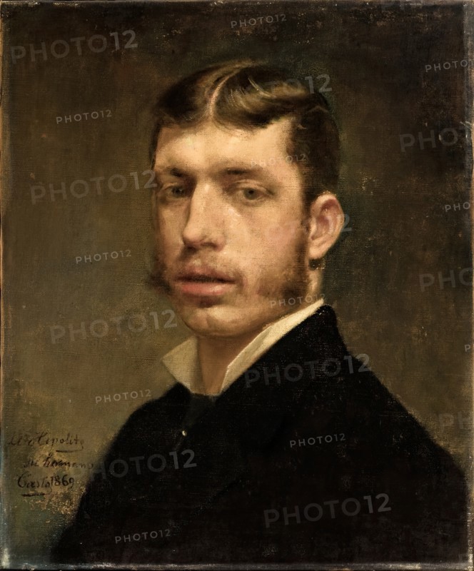 Portrait of Hipólito Rossy y Paul, 1869. Creator: Casto Plasencia Maestre.