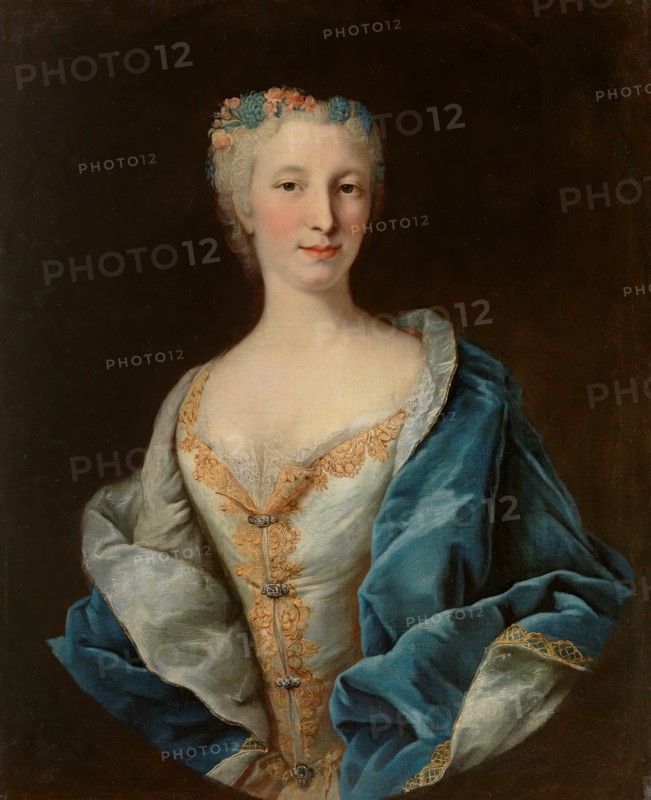 Portrait of a woman, mid-late 18th century. Creator: Charles Joseph Flipart.