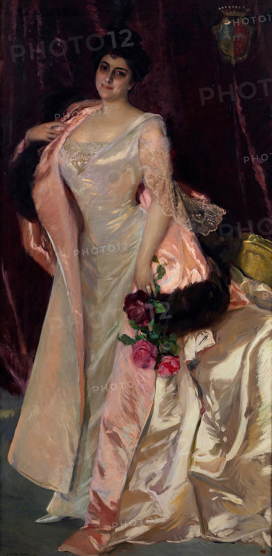 Portrait of Mercedes Mendeville, condesa de San Félix, 1906. Creator: Joaquin Sorolla y Bastida.