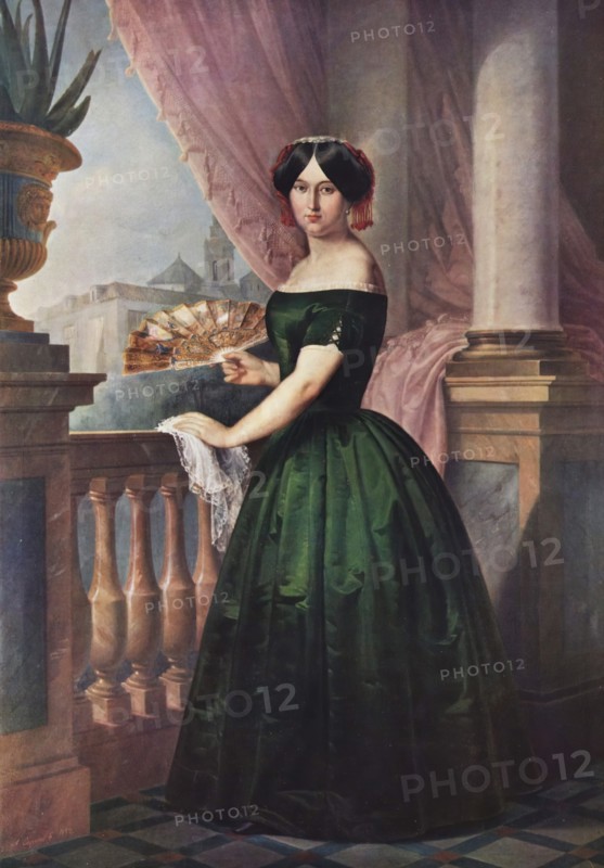 Portrait of Josefa García Solís, 1852. Creator: Antonio María Esquivel.