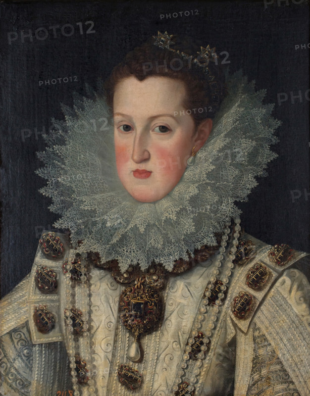 Margaret of Austria, Queen of Spain, early 17th century. Creator: Bartolomé González.