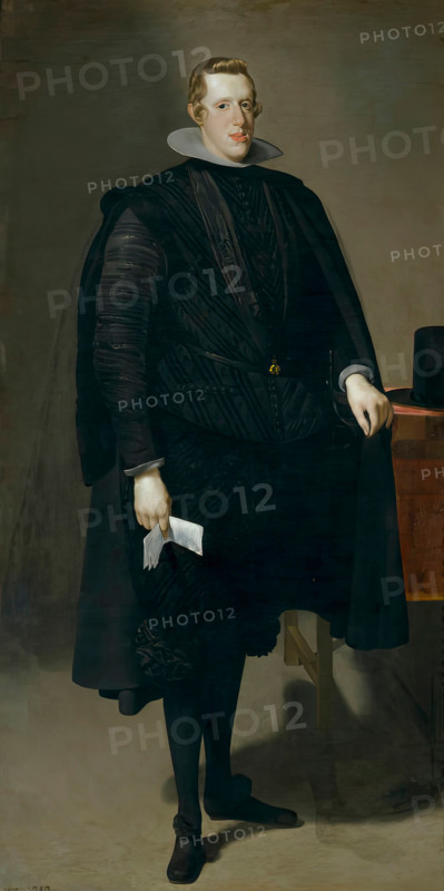 Philip IV in black suit, 1625. Creator: Diego Velasquez.