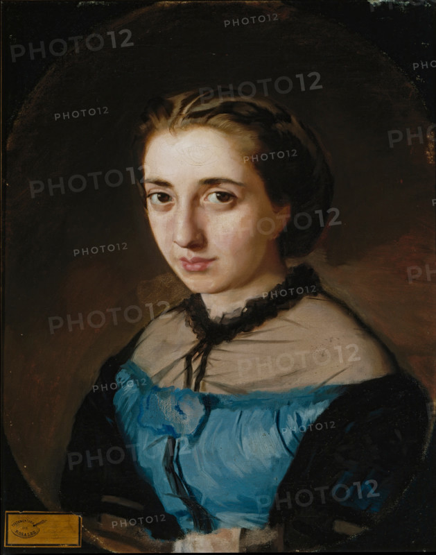 Maximina Martínez de la Pedrosa, the Artist's Wife, c1860. Creator: Eduardo Rosales.