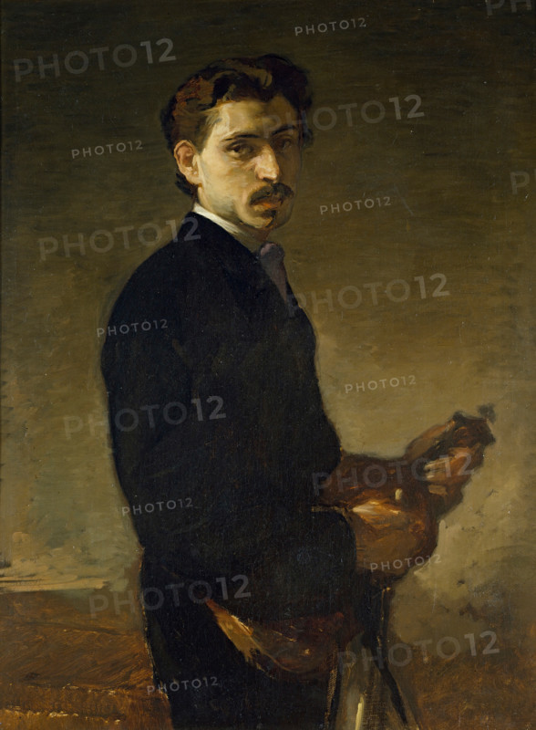 Ettore Pinelli, the Violinist, 1869. Creator: Eduardo Rosales.