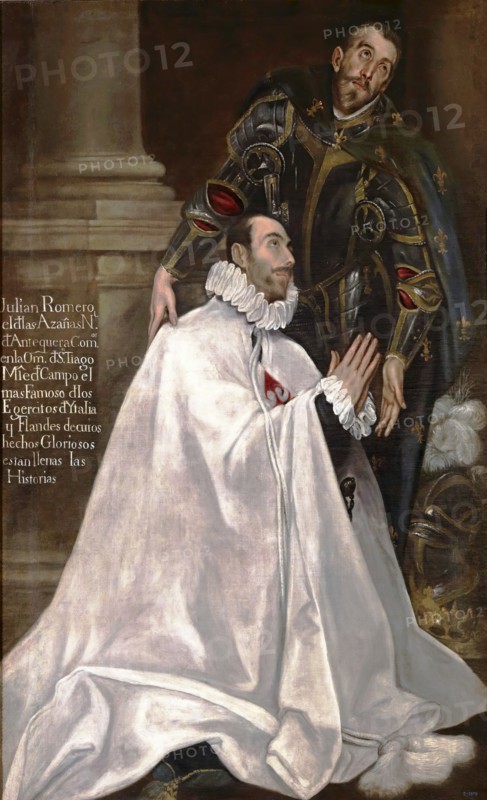 Julian Romero de las Azanas and his patron St. Julian, between 1612 and 1618. Creator: El Greco.