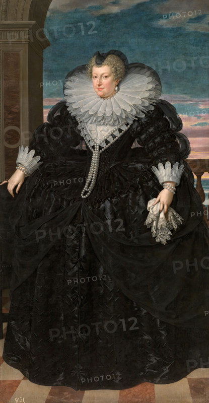 Marie de' Medici as widow, 1617. Creator: Frans Pourbus the Younger.