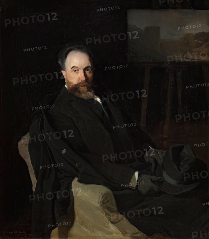 The Painter Aureliano de Beruete, 1902. Creator: Joaquin Sorolla y Bastida.