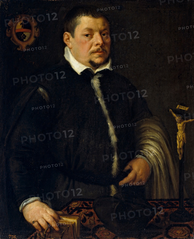 Magistrate with Crucifix, c1600. Creator: Leandro Bassano.