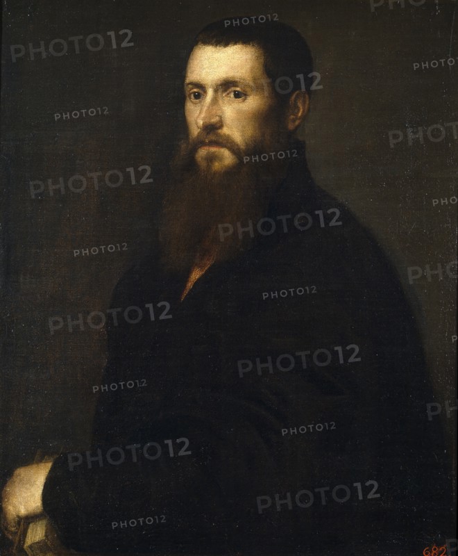 Daniele Barbaro, Patriarch of Aquileia, c1545. Creator: Titian.