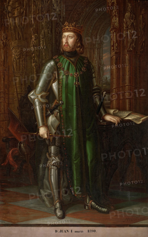 Portrait of John I of Castile, c1848. Creator: Vicente Arbiol.