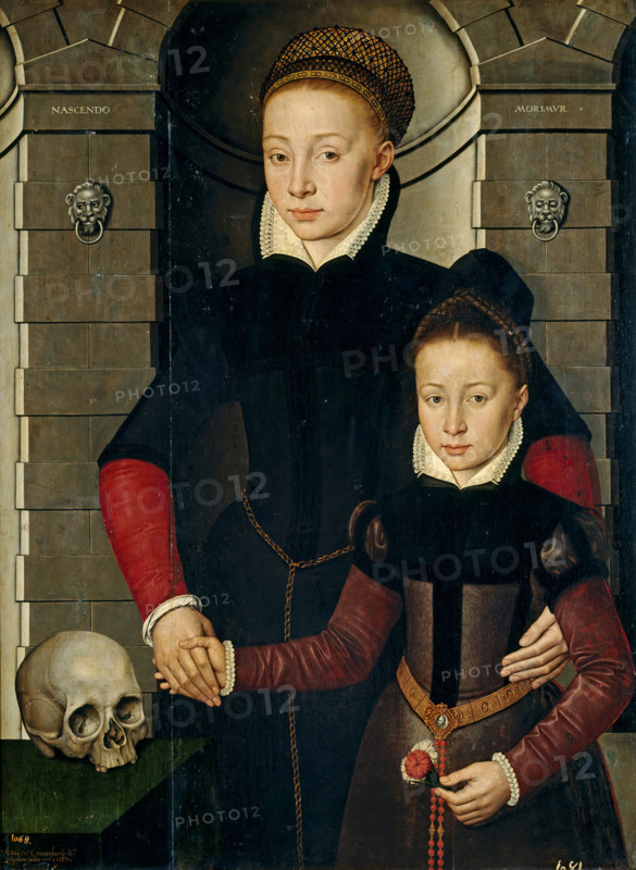 Lady and Girl, 1567. Creator: Adriaen van Cronenburgh.