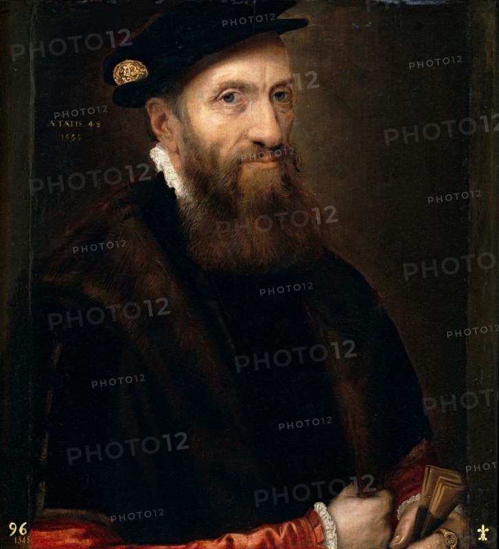 Portrait of a Man aged 48, 1555. Creator: Frans Floris.