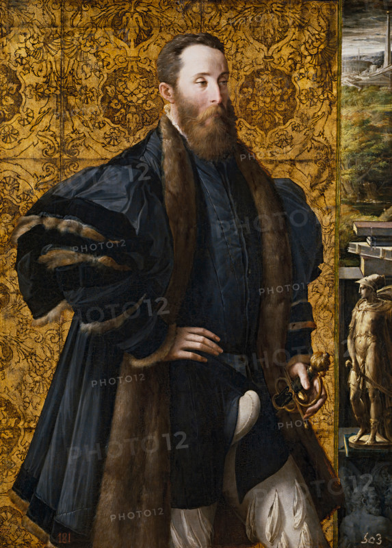 Portrait of Pier Maria Rossi di San Secondo, 1535-1538. Creator: Parmigianino.