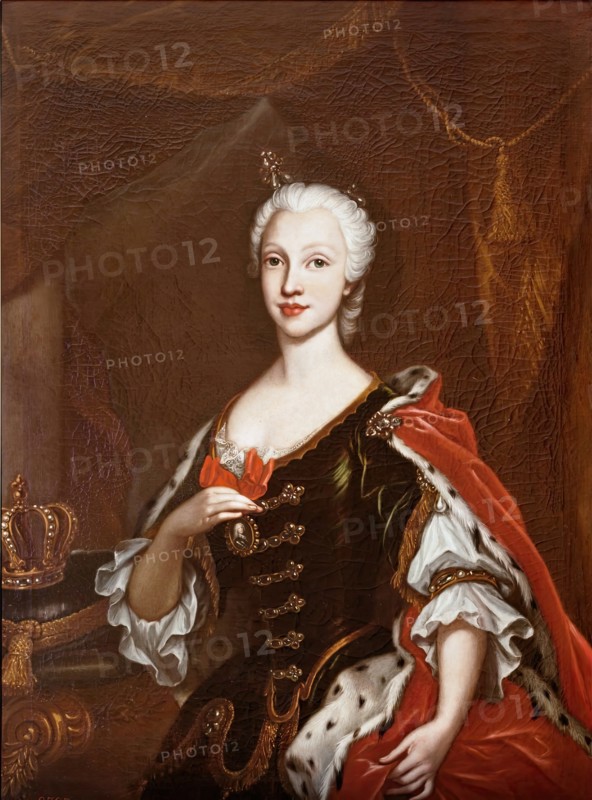 Maria Amalia of Saxony, Queen of Naples, c1739.  Creator: Giovanni Maria delle Piane.