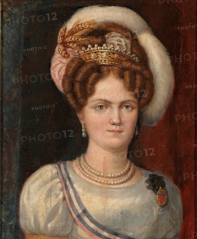 Queen Maria Amalia of Saxony, 1827. Creator: José Aparicio.