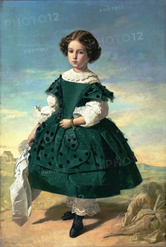Portrait of a girl, 1852. Creator: Valeriano Domínguez Bécquer.