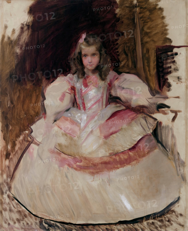 María Figueroa Dressed as a 'Menina', 1901. Creator: Joaquin Sorolla y Bastida.