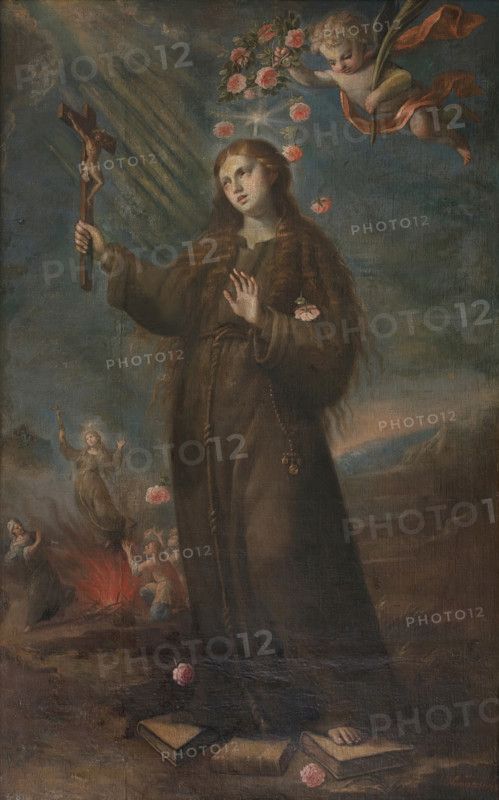 Saint Rose of Viterbo, 1675. Creator: Alonso del Arco.